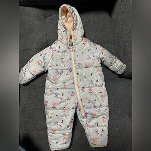 Carters Convertible 3-6 months Snow Bib - Girls